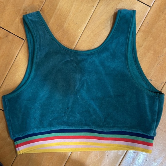 Velour Crop Top - Size Medium - Picture 2 of 3
